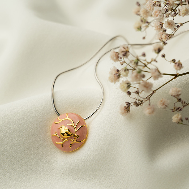 Urna Colgante Robin Rosa